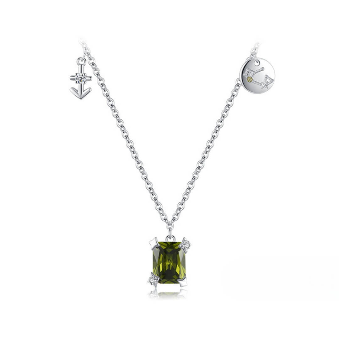 Collection Signes - Colliers avec Pendentifs et Pierres des Constellations (Argent 925)