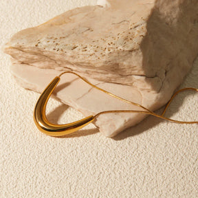 Collier Smile Choker Queue de Ratón (Plaqué Or)