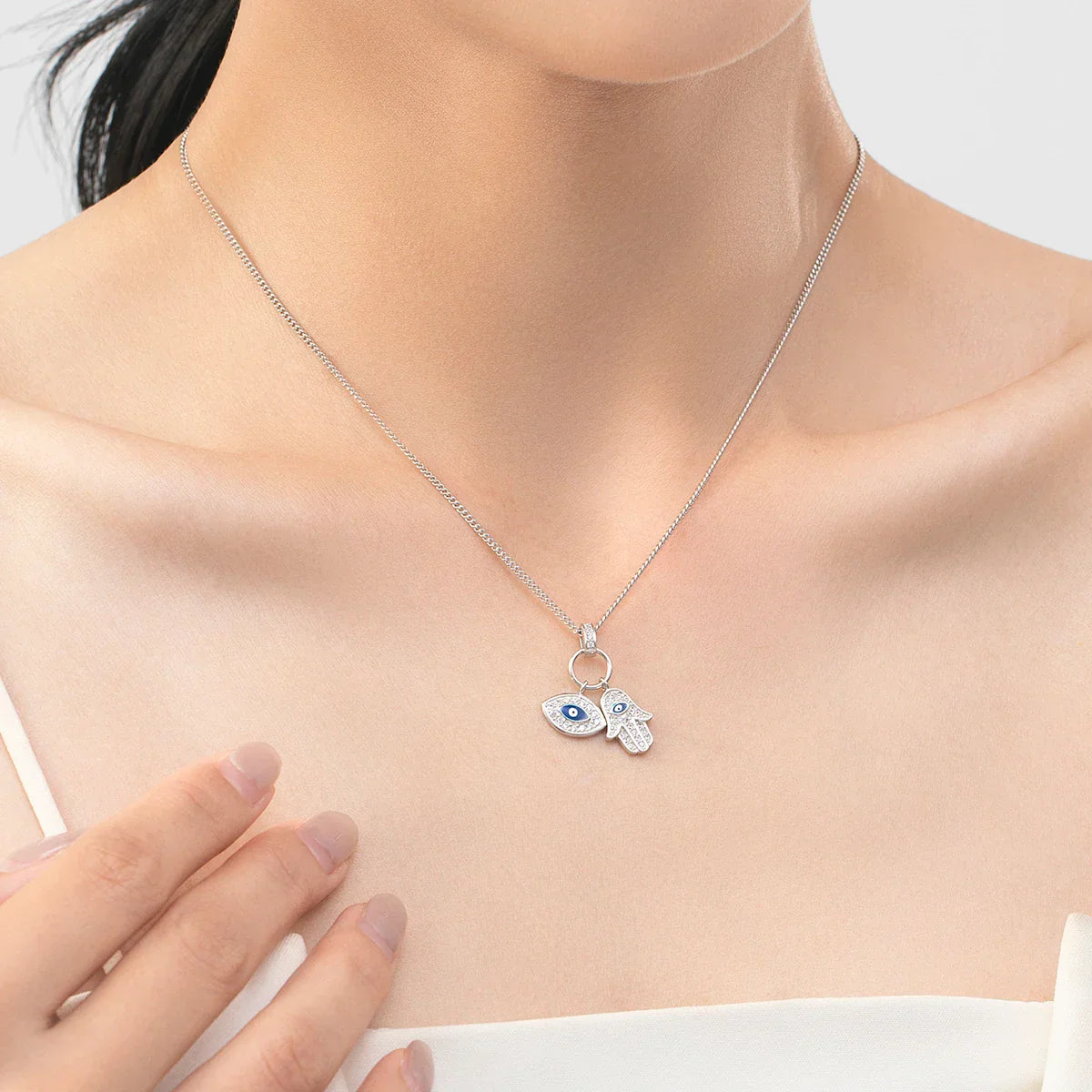 Collier Oeil Turc Zircon (Argent 925)