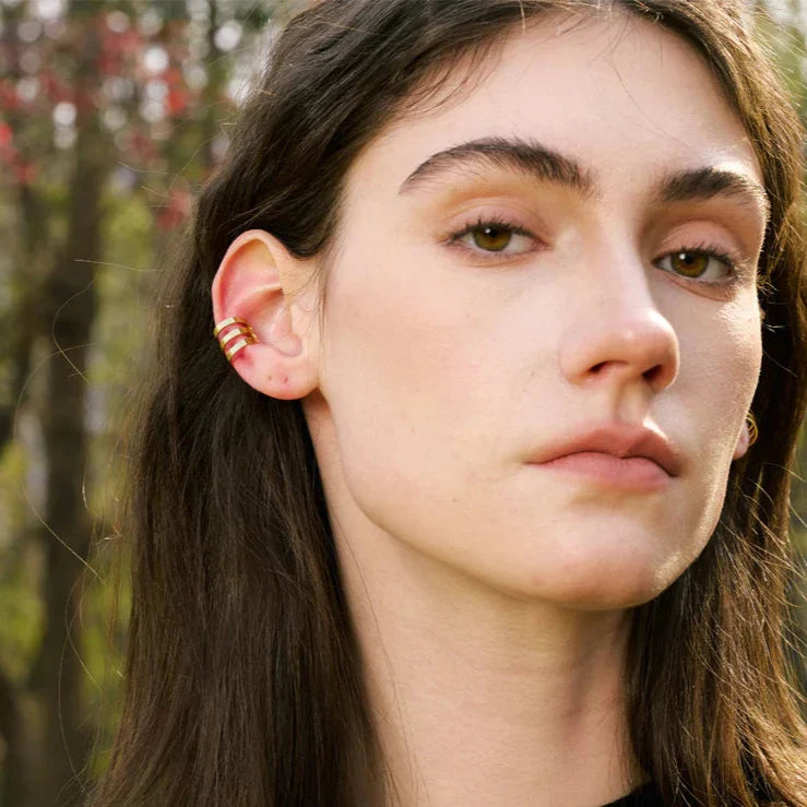 Boucles d'Oreilles Earcuff Camille (Plaqué Or)