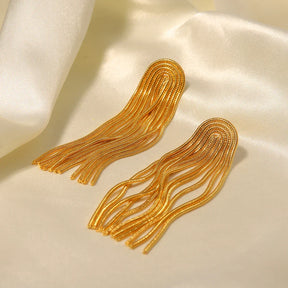Boucles d'oreilles Méduse (Plaqué Or)
