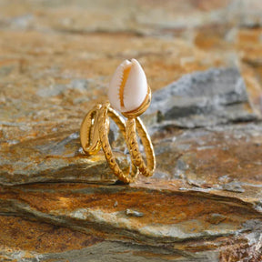 Bague Double Escargots (Plaqué Or)