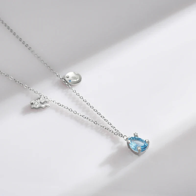 Collection Signes - Colliers avec Pendentifs et Pierres des Constellations (Argent 925)