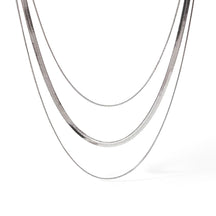 Collier Mixte en Maille et Queue de Rat (Plaqué Or)