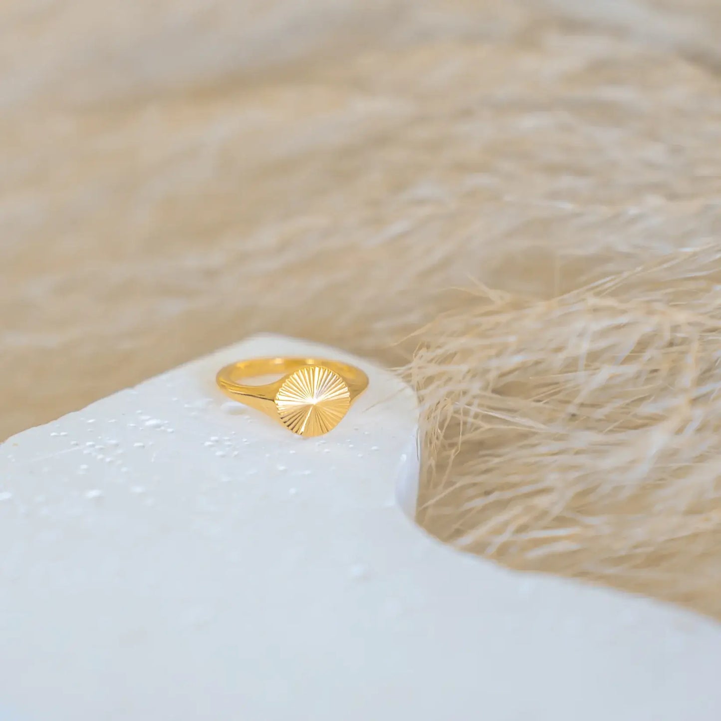 Minimalist Radiant Sun Ring