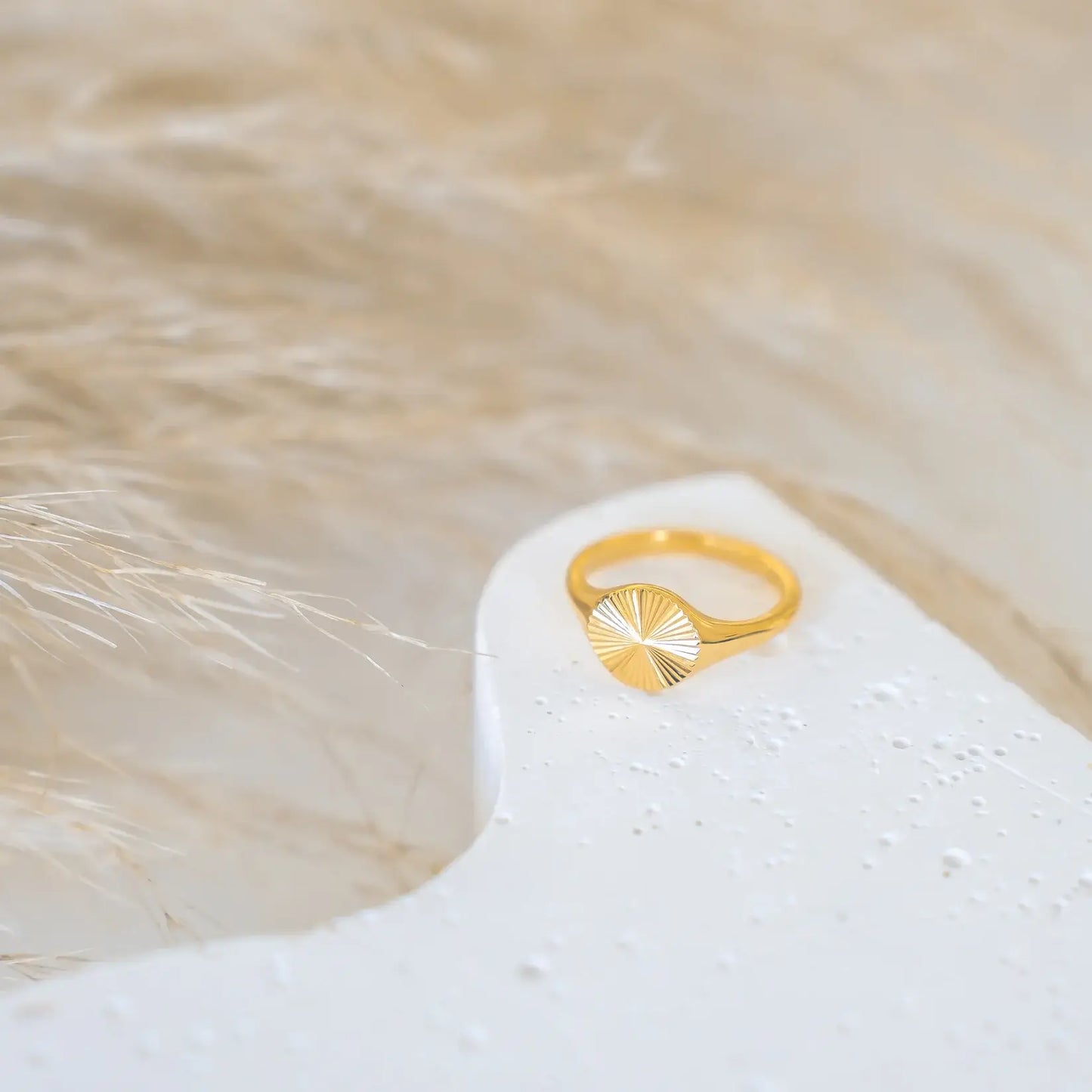 Minimalist Radiant Sun Ring