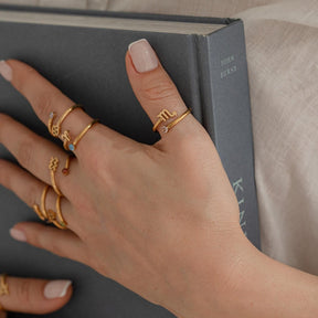 Bague Zodiaque (Plaqué Or)