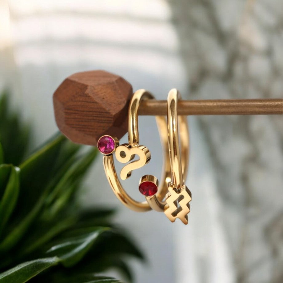 Bague Zodiaque (Plaqué Or)