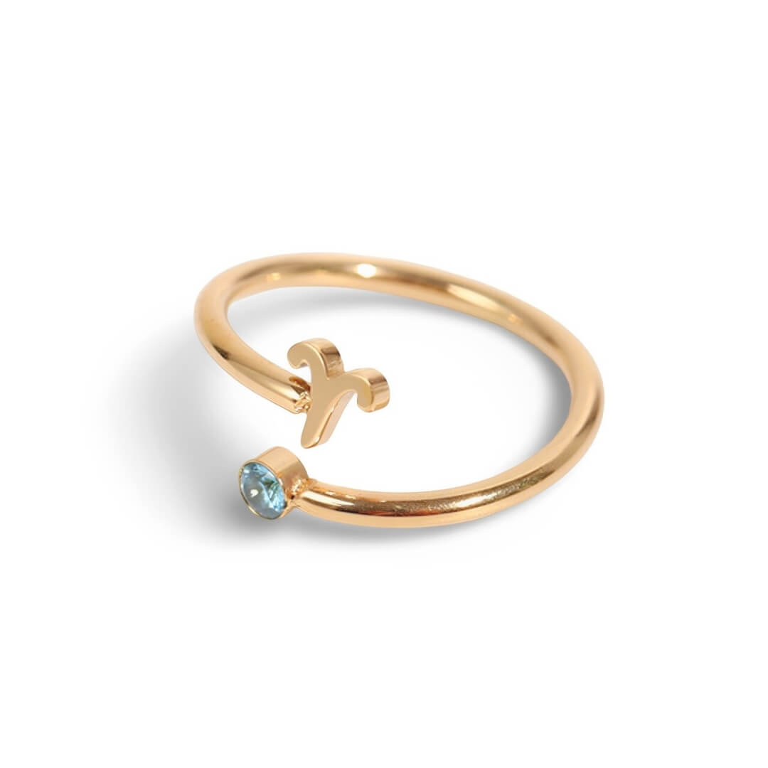Bague Zodiaque (Plaqué Or)
