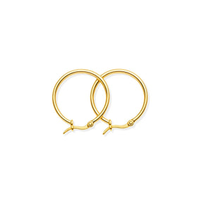 Boucle d'oreille classique (Plaqué Or)