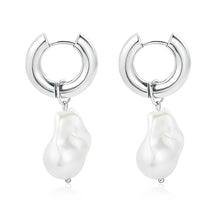 Boucles d'oreilles en Aro Paola Perle (Plaqué Or)