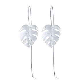 Boucles d'oreilles Feuille de Palmier (Plaqué Or)