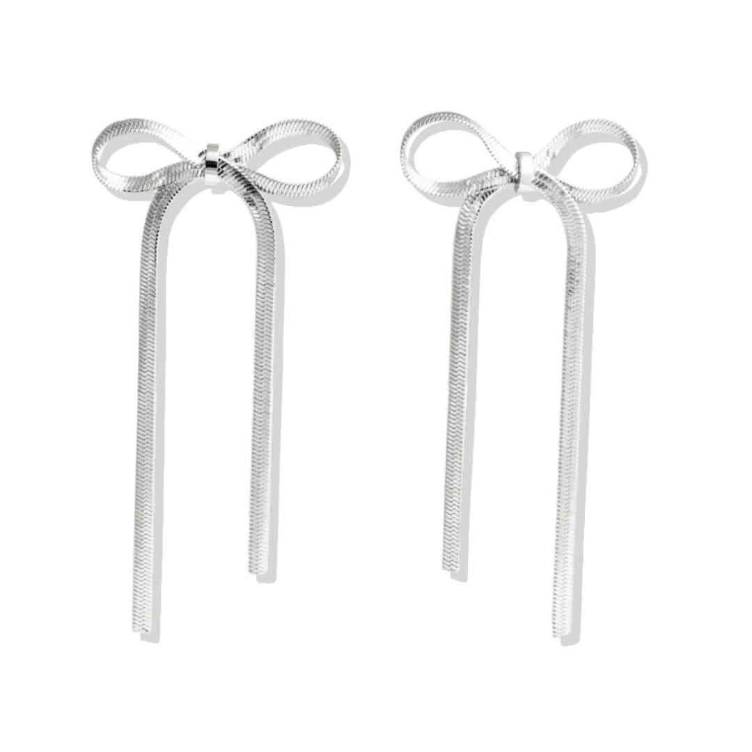 Boucle d'Oreille Nœud Céline (Plaqué Or)