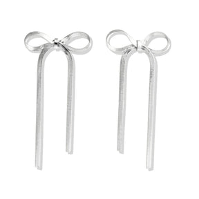 Boucle d'Oreille Nœud Céline (Plaqué Or)