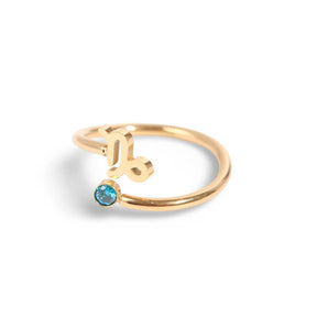 Bague Zodiaque (Plaqué Or)