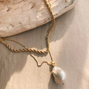 Collier Corde (Plaqué en Or)