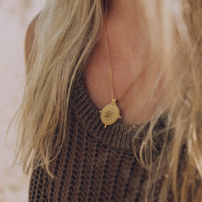 Collier Soleil Divin (Plaqué Or)