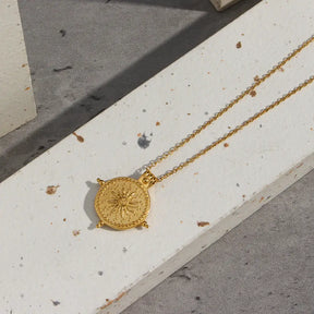 Collier Soleil Divin (Plaqué Or)