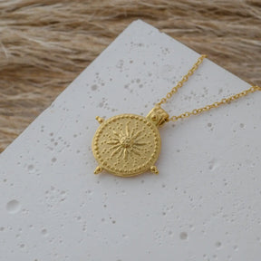 Collier Soleil Divin (Plaqué Or)