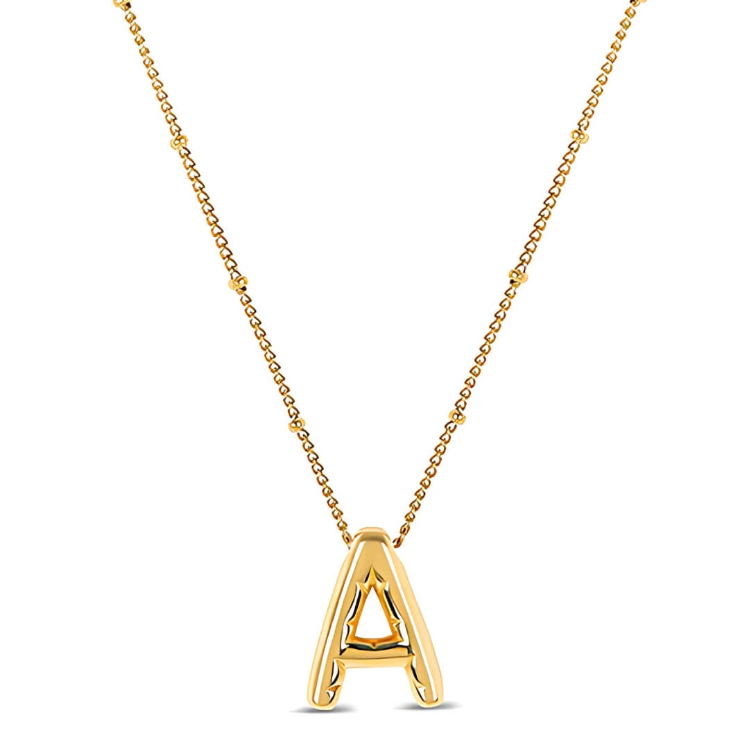 Initial Bubble Necklace