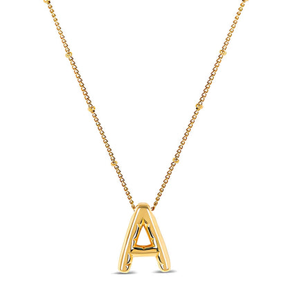 Initial Bubble Necklace