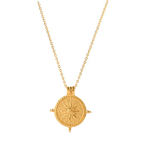 Collier Soleil Divin (Plaqué Or)