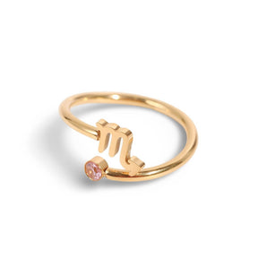 Bague Zodiaque (Plaqué Or)