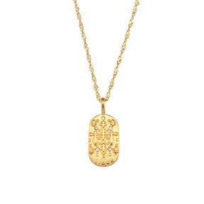 Collier Zodiaque Chaîne Tressée (Plaqué Or)