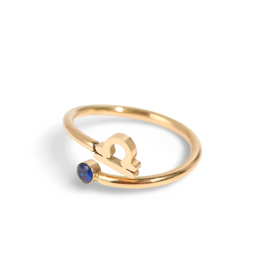 Bague Zodiaque (Plaqué Or)