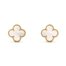 Boucles d'Oreilles Vintage Trèfle (Plaqué Or)