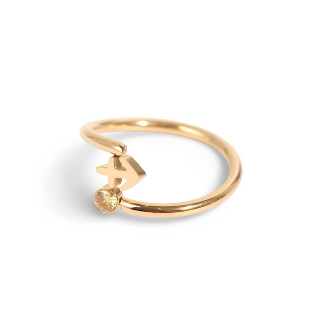 Bague Zodiaque (Plaqué Or)