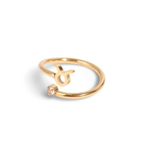 Bague Zodiaque (Plaqué Or)