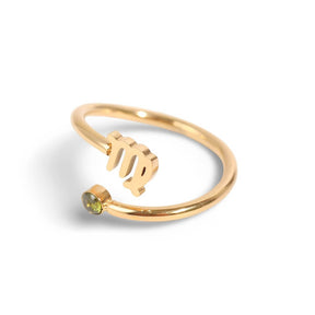 Bague Zodiaque (Plaqué Or)